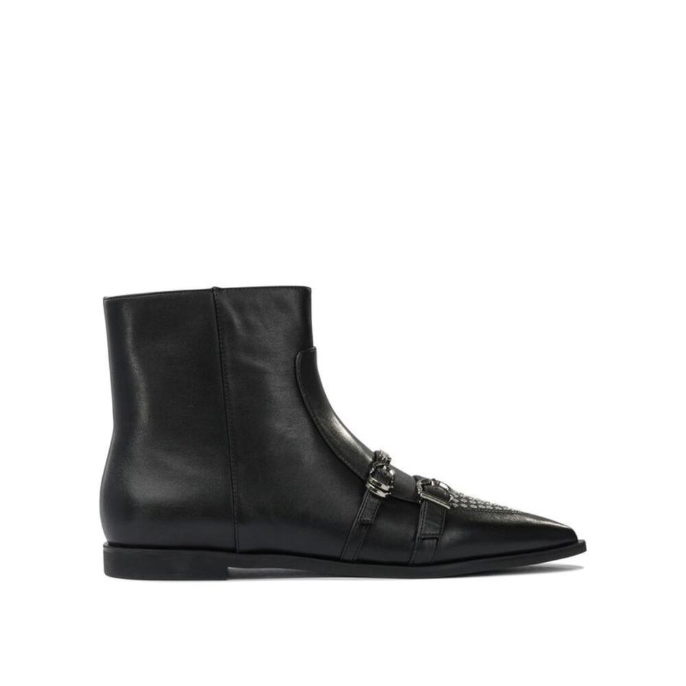 PINKO Women's Pointed-Toe Buckle Ankle Boots Women BLACK